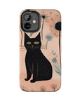 Tough iPhone Case - Black Cats and Dandelions