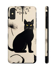 Tough iPhone Case - Black Cats and Dandelions