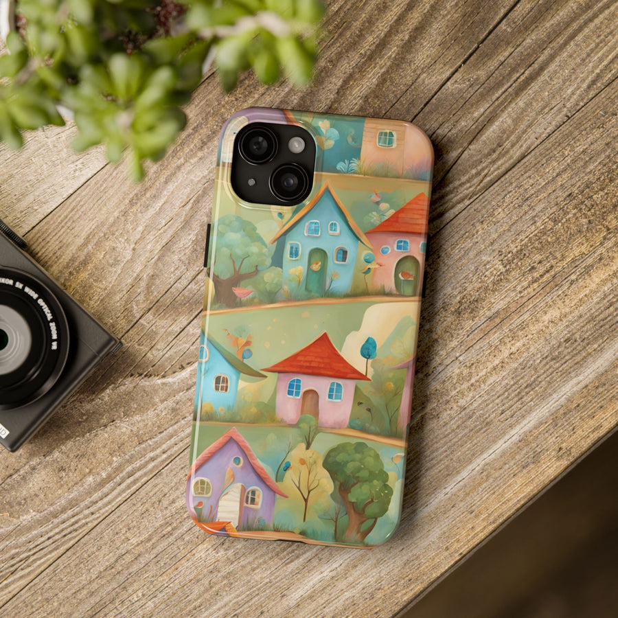 Tough iPhone Case - Joyful Village