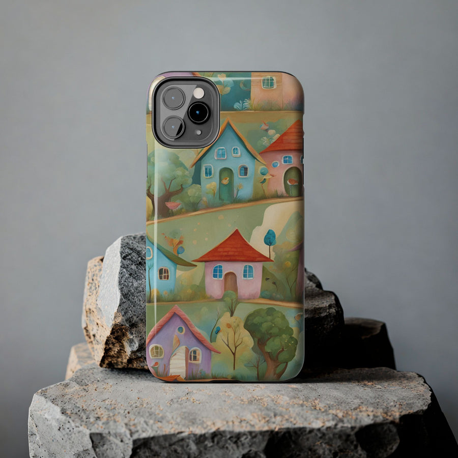 Tough iPhone Case - Joyful Village