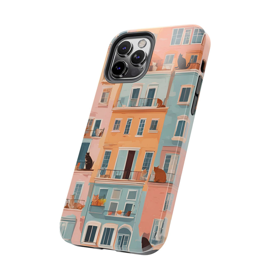 Tough iPhone Case - The Balcony Cat Chronicles