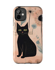 Tough iPhone Case - Black Cats and Dandelions