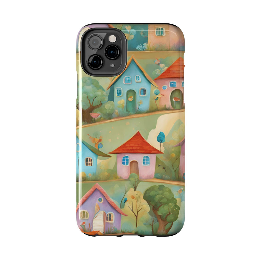 Tough iPhone Case - Joyful Village