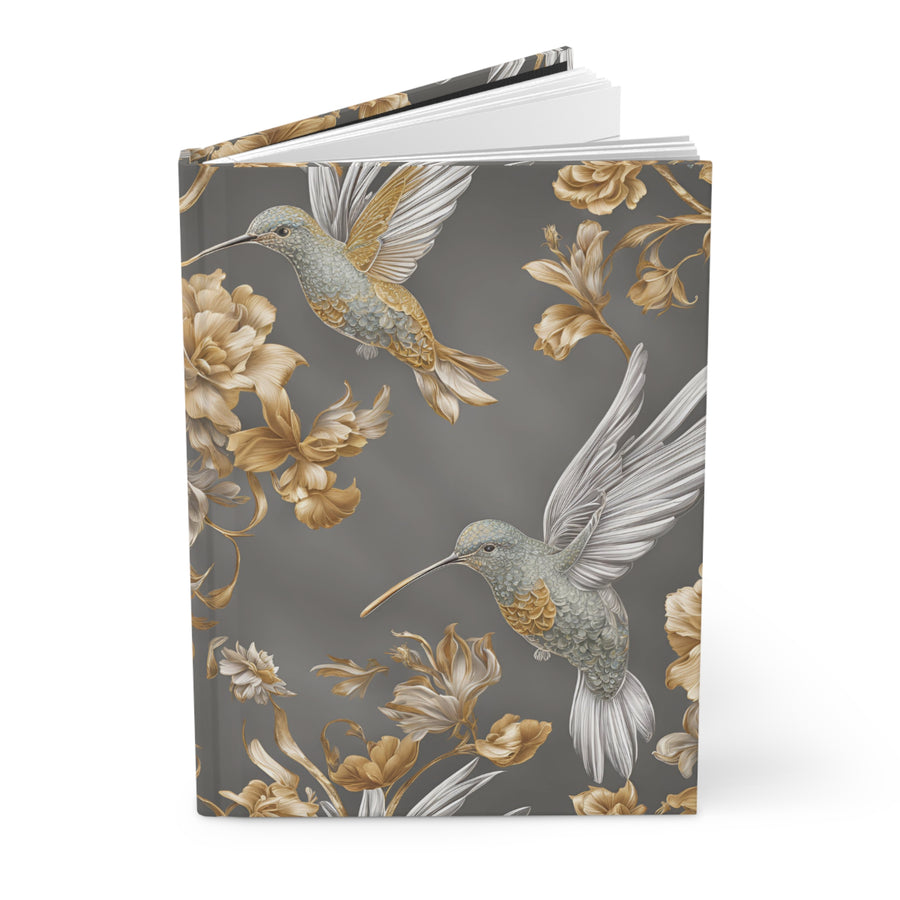 Deluxe Hardcover Journal - Flight & Floral Splendor