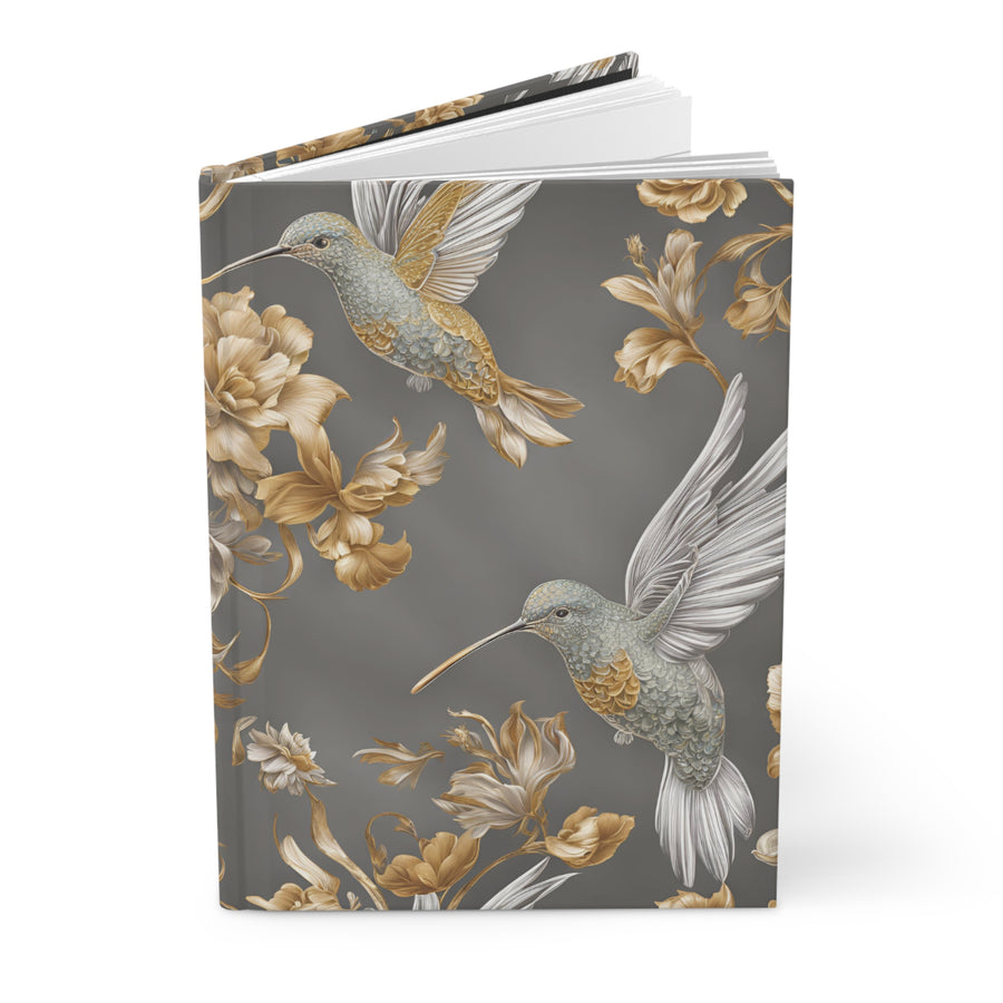 Deluxe Hardcover Journal - Flight & Floral Splendor