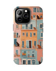 Tough iPhone Case - The Balcony Cat Chronicles