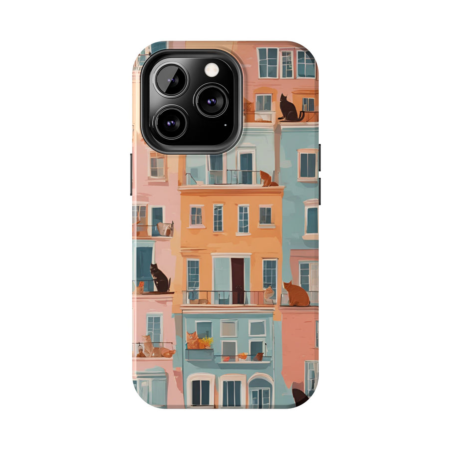 Tough iPhone Case - The Balcony Cat Chronicles