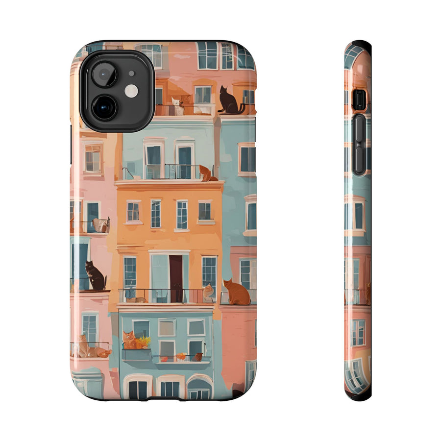 Tough iPhone Case - The Balcony Cat Chronicles