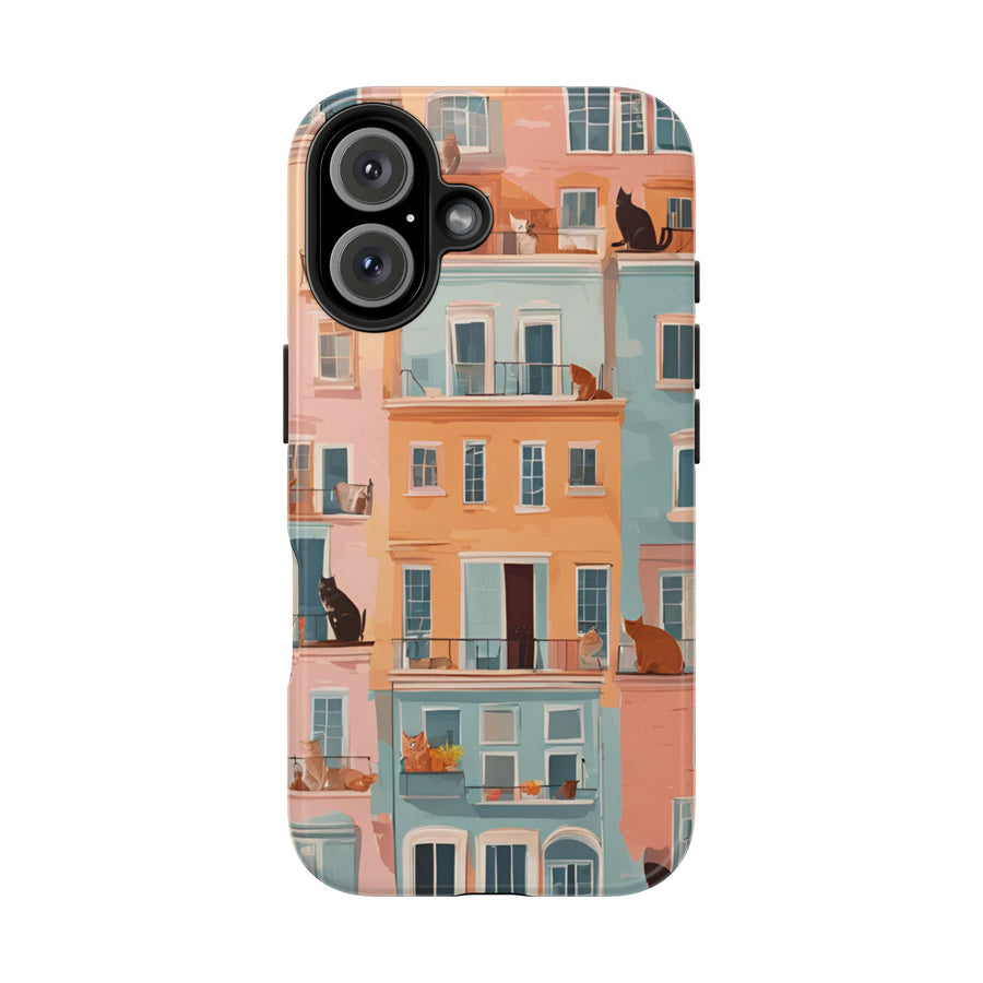 Tough iPhone Case - The Balcony Cat Chronicles