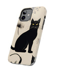 Tough iPhone Case - Black Cats and Dandelions