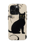 Tough iPhone Case - Black Cats and Dandelions