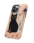 Tough iPhone Case - Black Cats and Dandelions