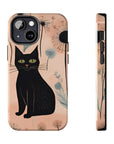 Tough iPhone Case - Black Cats and Dandelions