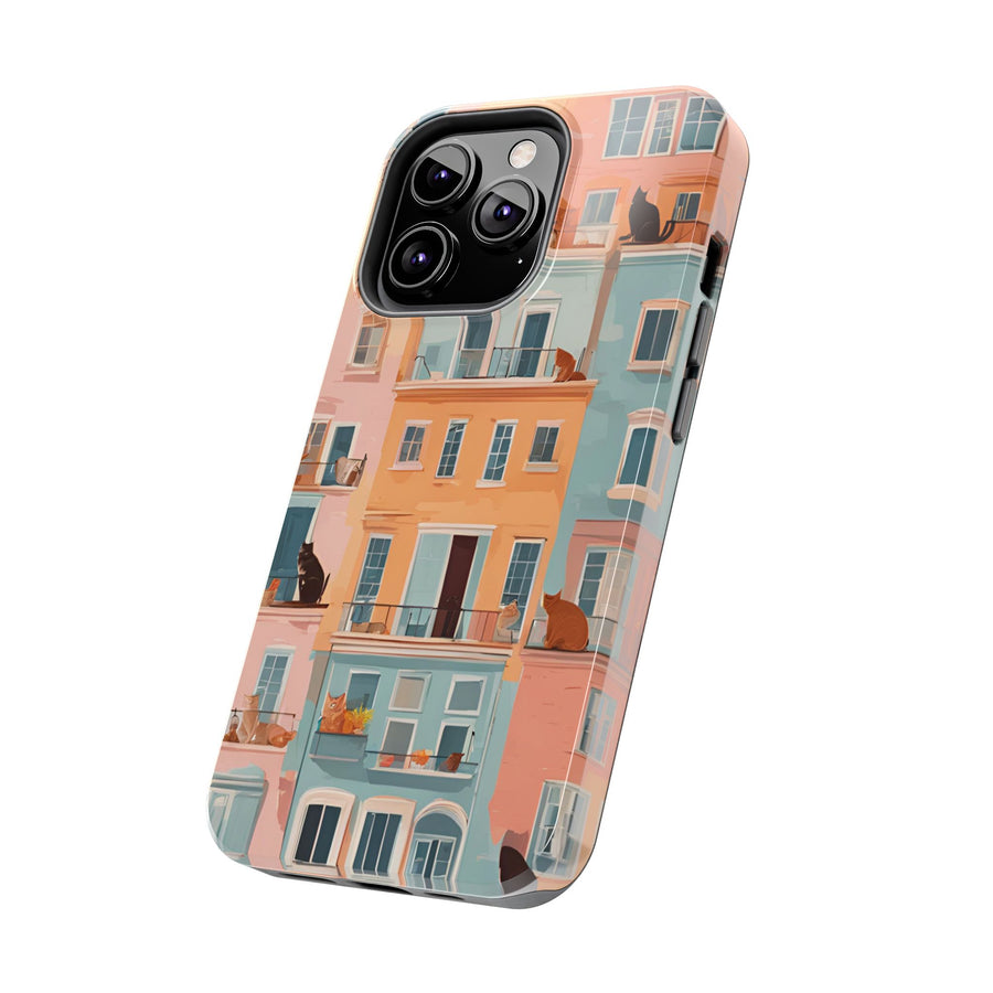 Tough iPhone Case - The Balcony Cat Chronicles