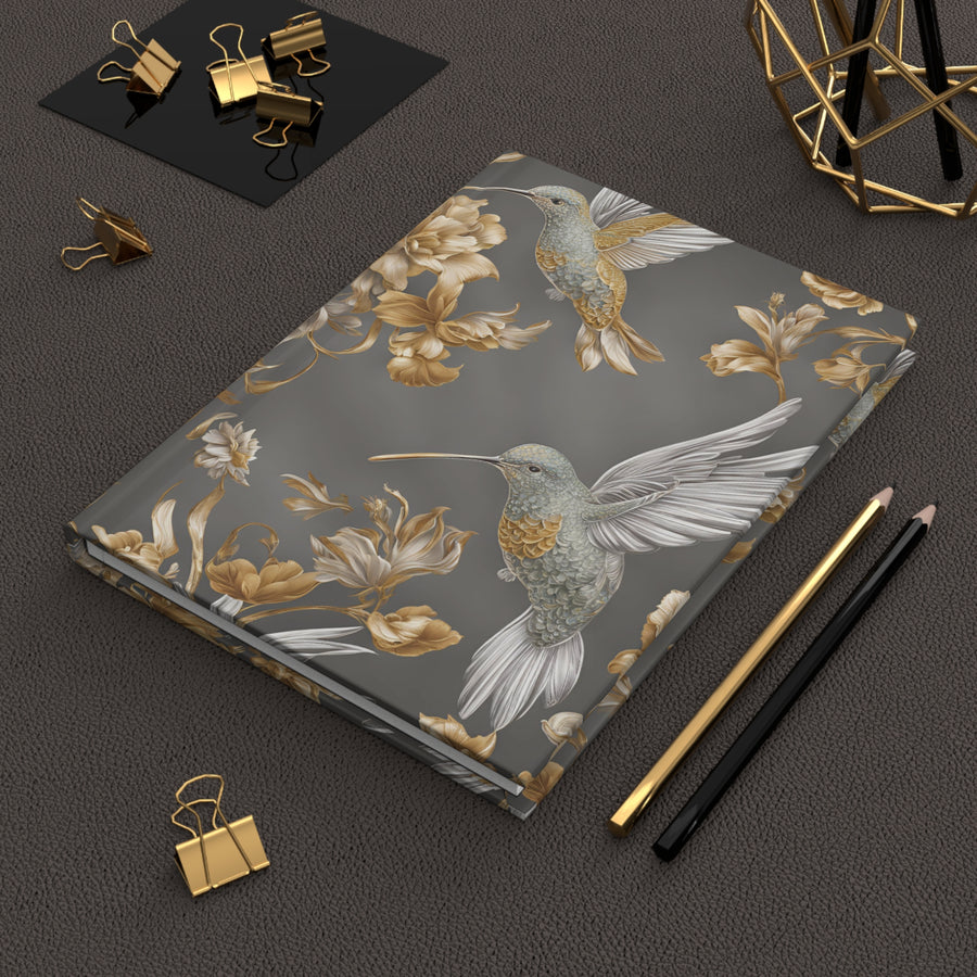 Deluxe Hardcover Journal - Flight & Floral Splendor