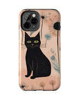 Tough iPhone Case - Black Cats and Dandelions