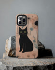 Tough iPhone Case - Black Cats and Dandelions