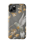 Tough iPhone Case - Flight & Floral Splendor