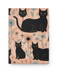 Deluxe Hardcover Journal - Black Cats and Dandelions