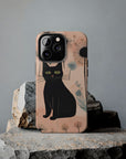 Tough iPhone Case - Black Cats and Dandelions