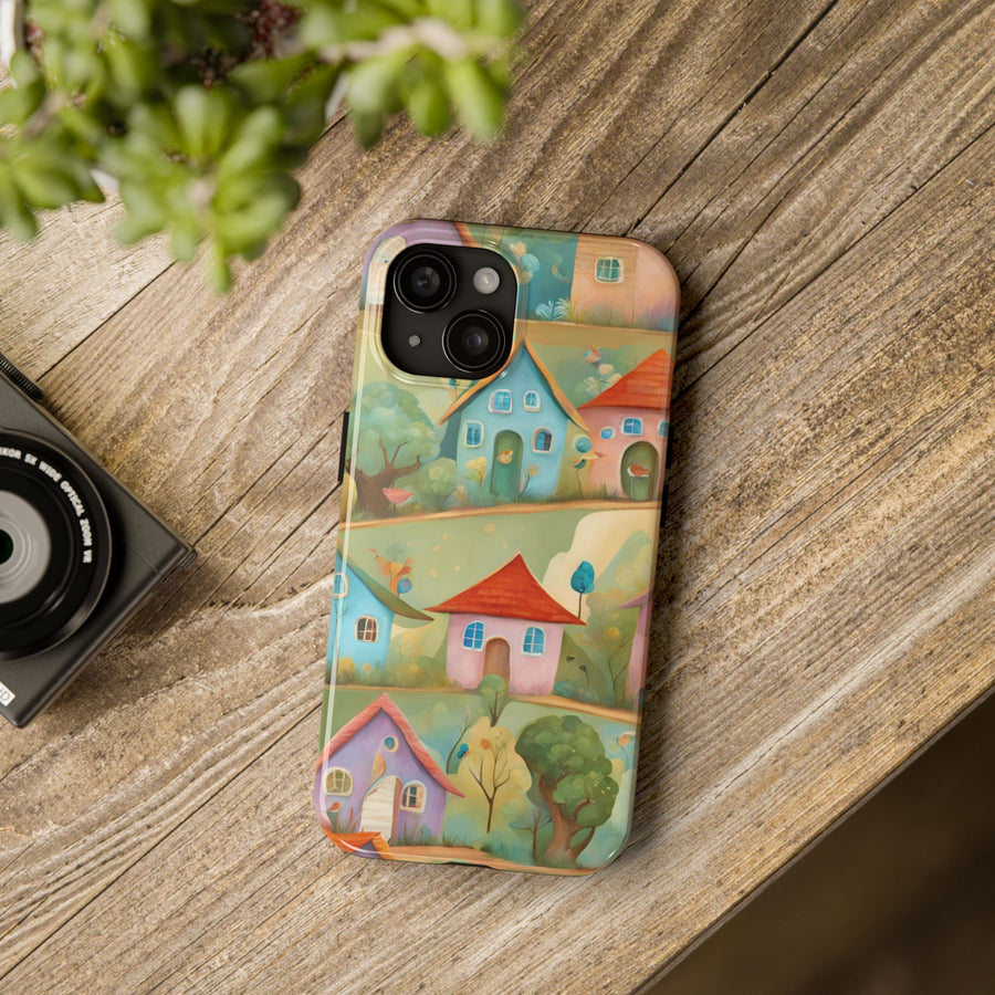 Tough iPhone Case - Joyful Village