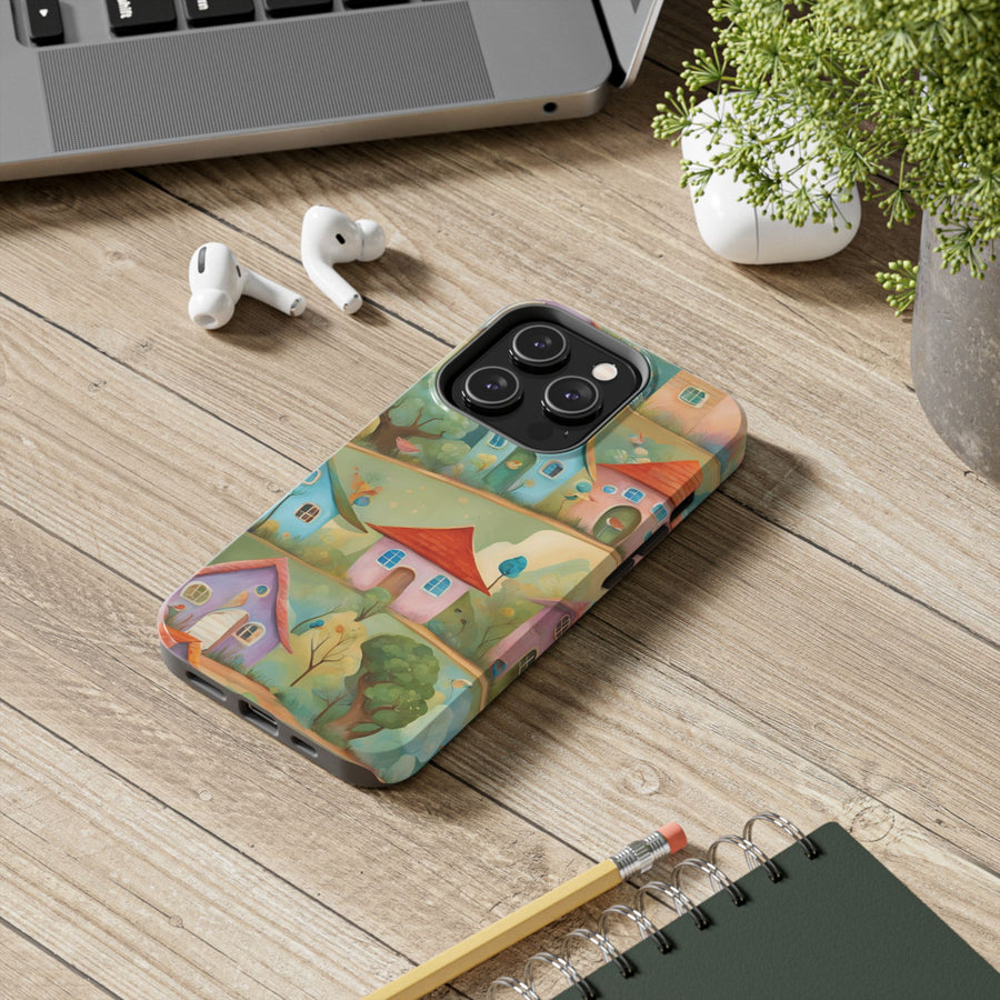 Tough iPhone Case - Joyful Village