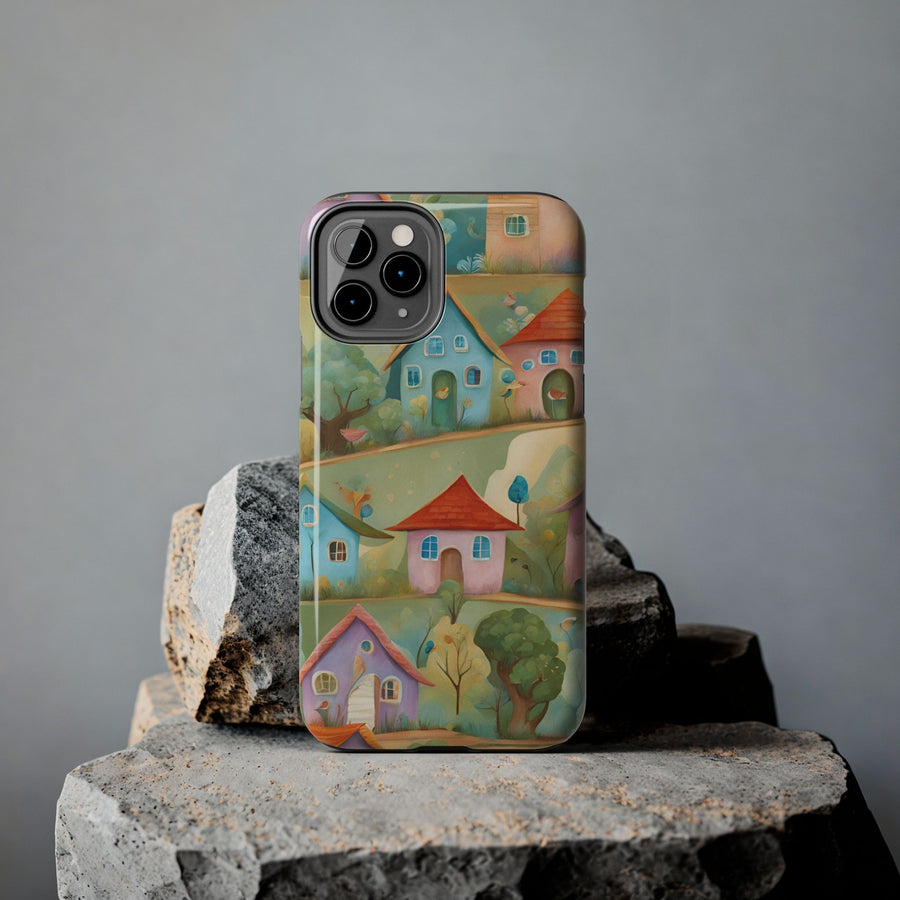 Tough iPhone Case - Joyful Village