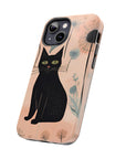 Tough iPhone Case - Black Cats and Dandelions