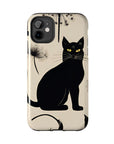 Tough iPhone Case - Black Cats and Dandelions