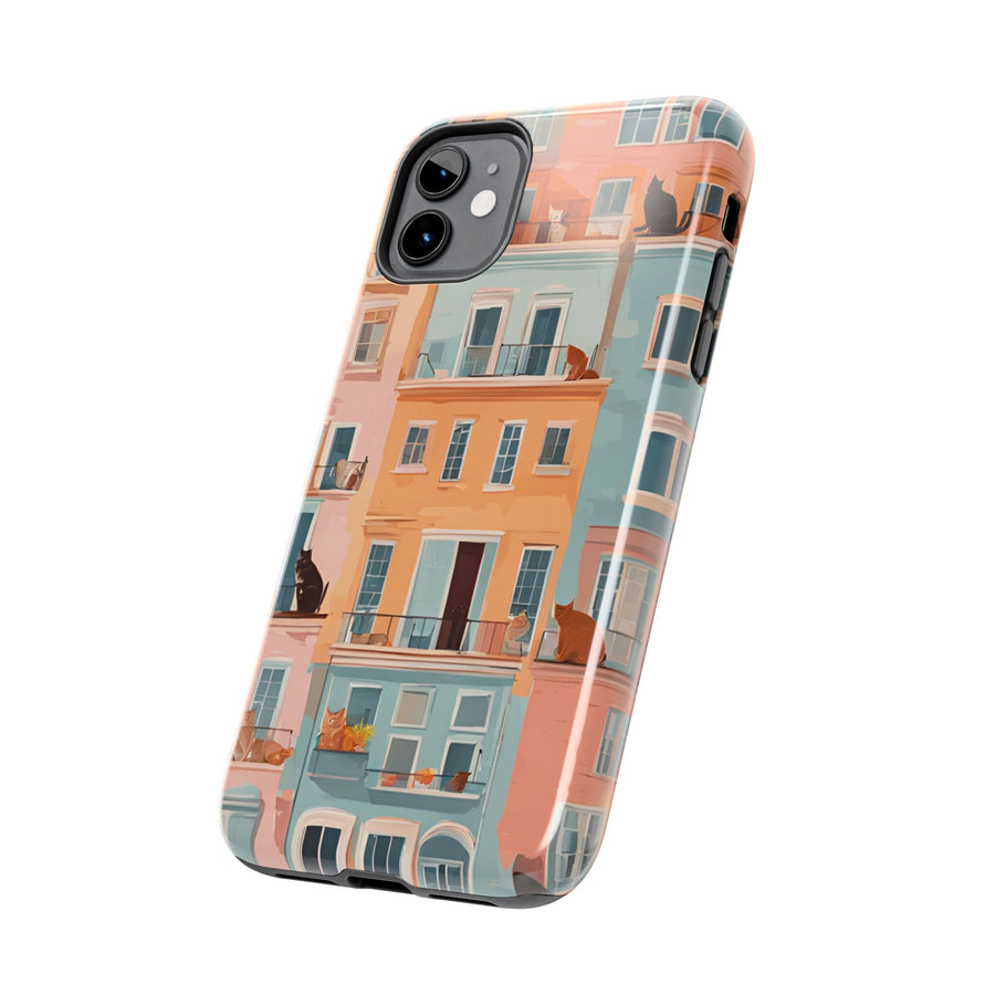 Tough iPhone Case - The Balcony Cat Chronicles