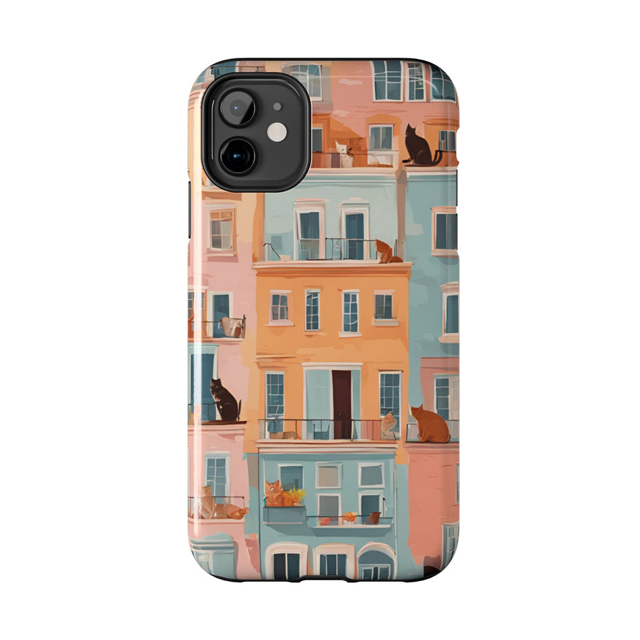 Tough iPhone Case - The Balcony Cat Chronicles