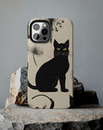 Tough iPhone Case - Black Cats and Dandelions