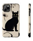 Tough iPhone Case - Black Cats and Dandelions