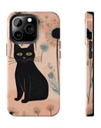 Tough iPhone Case - Black Cats and Dandelions