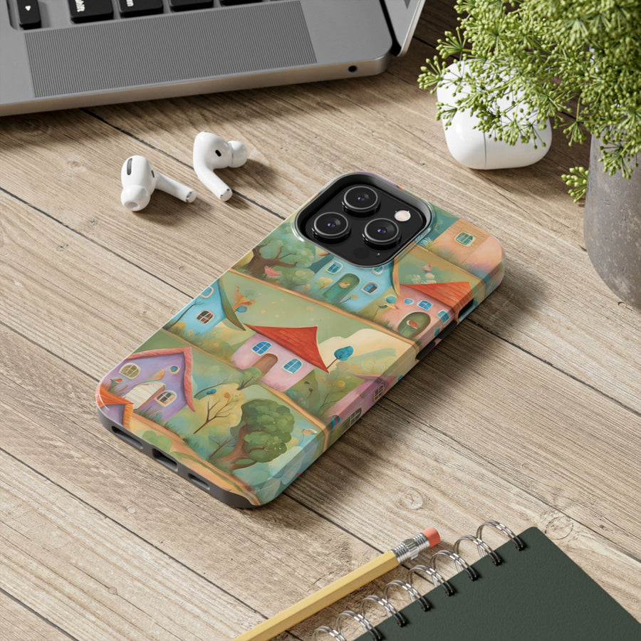 Tough iPhone Case - Joyful Village