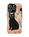 Tough iPhone Case - Black Cats and Dandelions