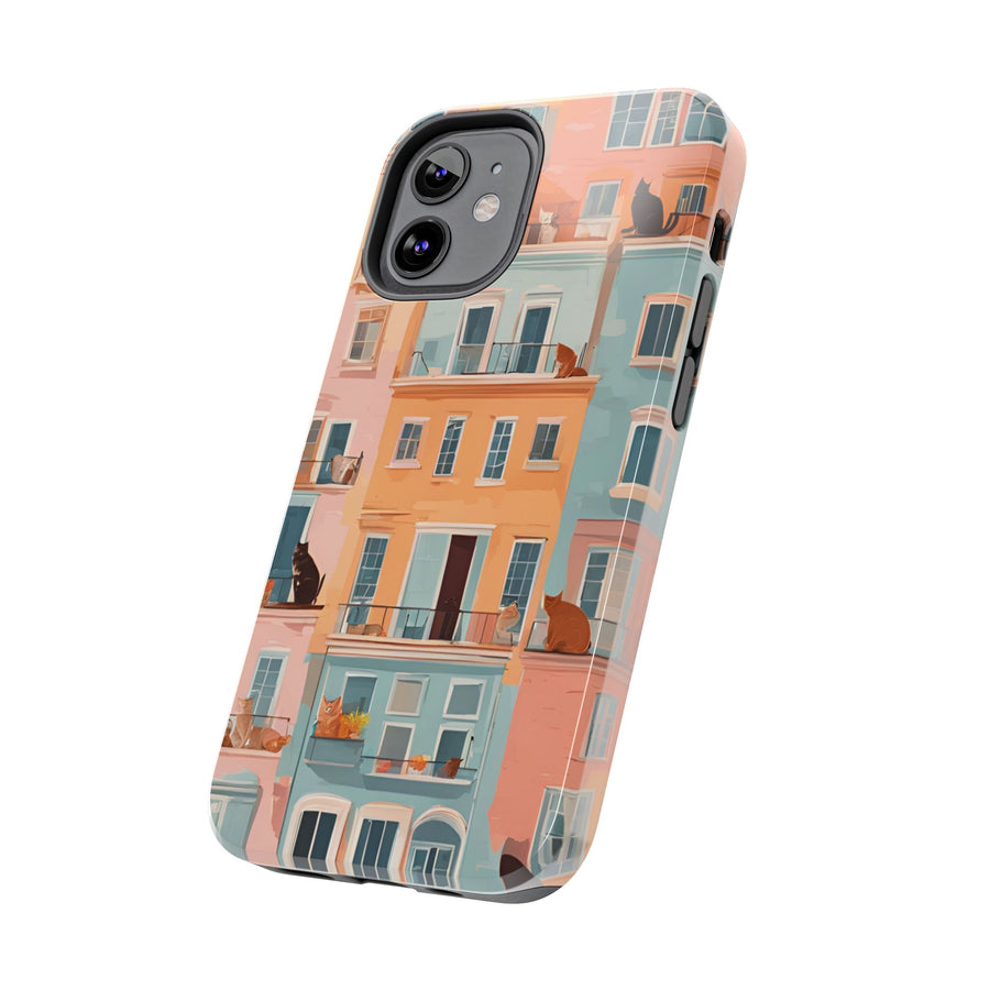 Tough iPhone Case - The Balcony Cat Chronicles