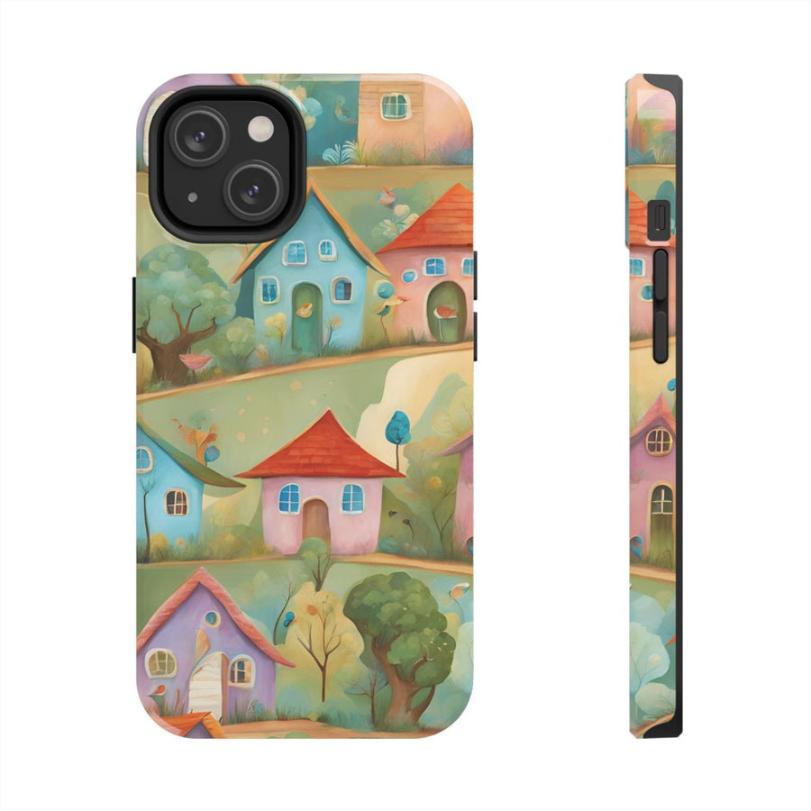 Tough iPhone Case - Joyful Village