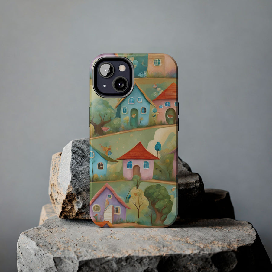 Tough iPhone Case - Joyful Village