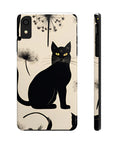 Tough iPhone Case - Black Cats and Dandelions