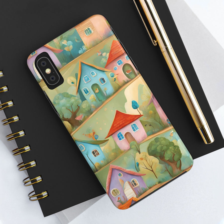 Tough iPhone Case - Joyful Village