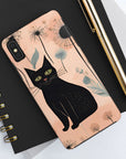 Tough iPhone Case - Black Cats and Dandelions