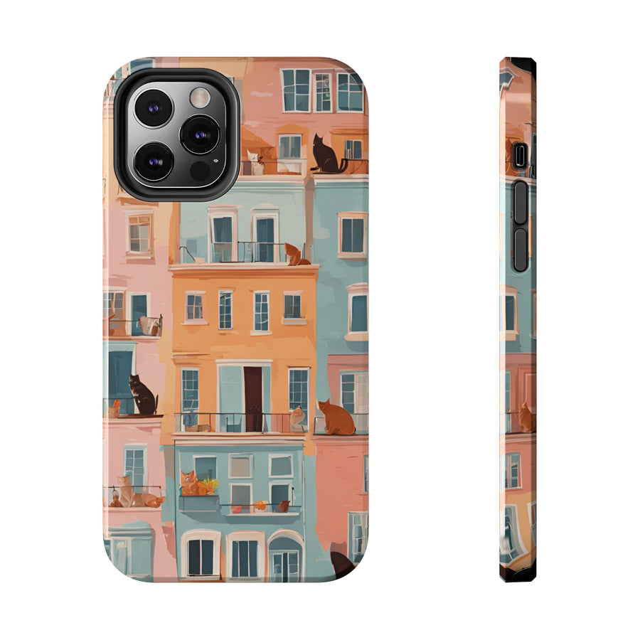 Tough iPhone Case - The Balcony Cat Chronicles