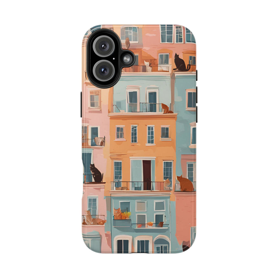 Tough iPhone Case - The Balcony Cat Chronicles