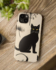 Tough iPhone Case - Black Cats and Dandelions