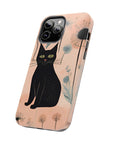 Tough iPhone Case - Black Cats and Dandelions