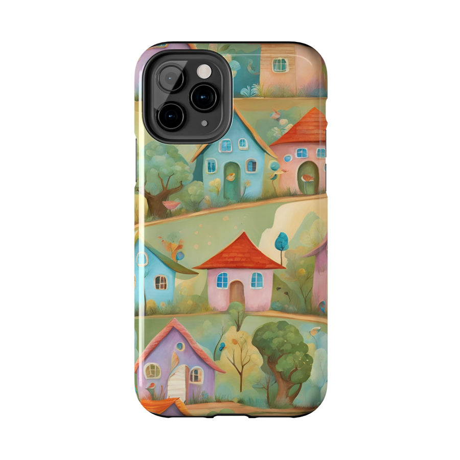 Tough iPhone Case - Joyful Village