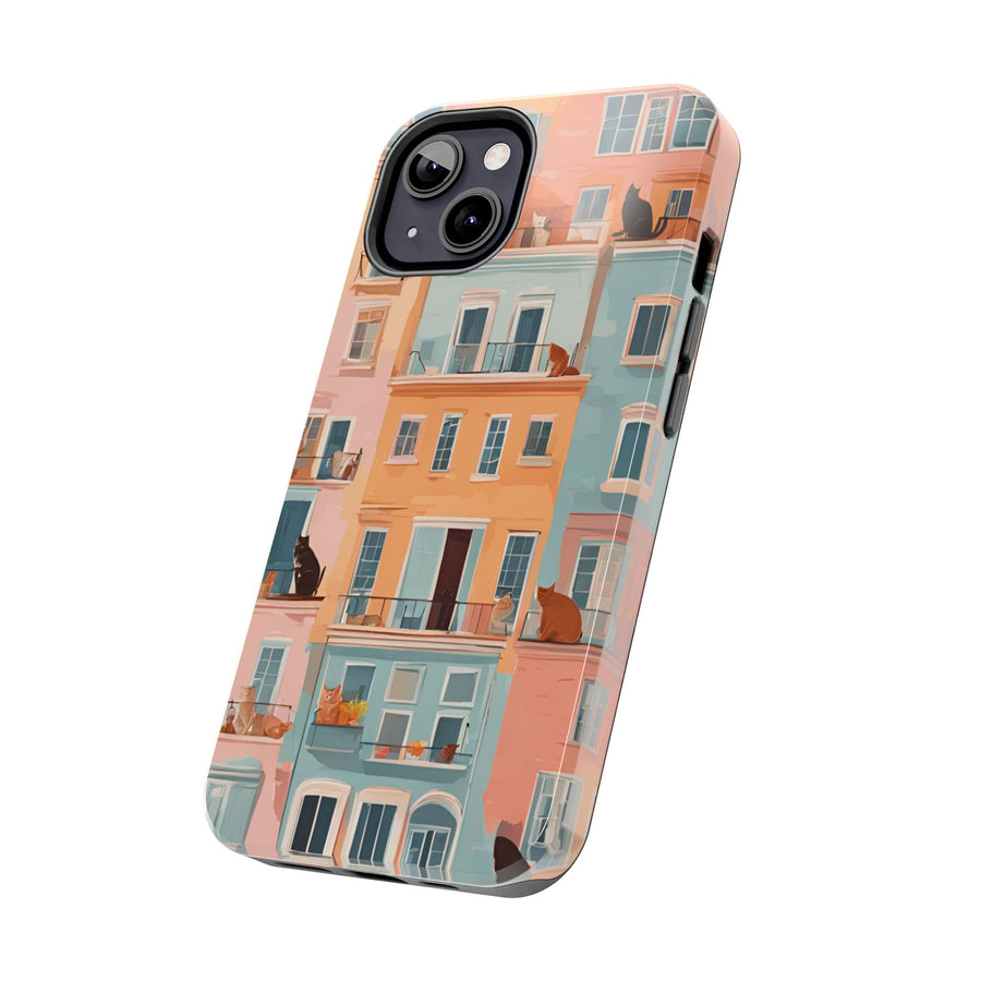 Tough iPhone Case - The Balcony Cat Chronicles