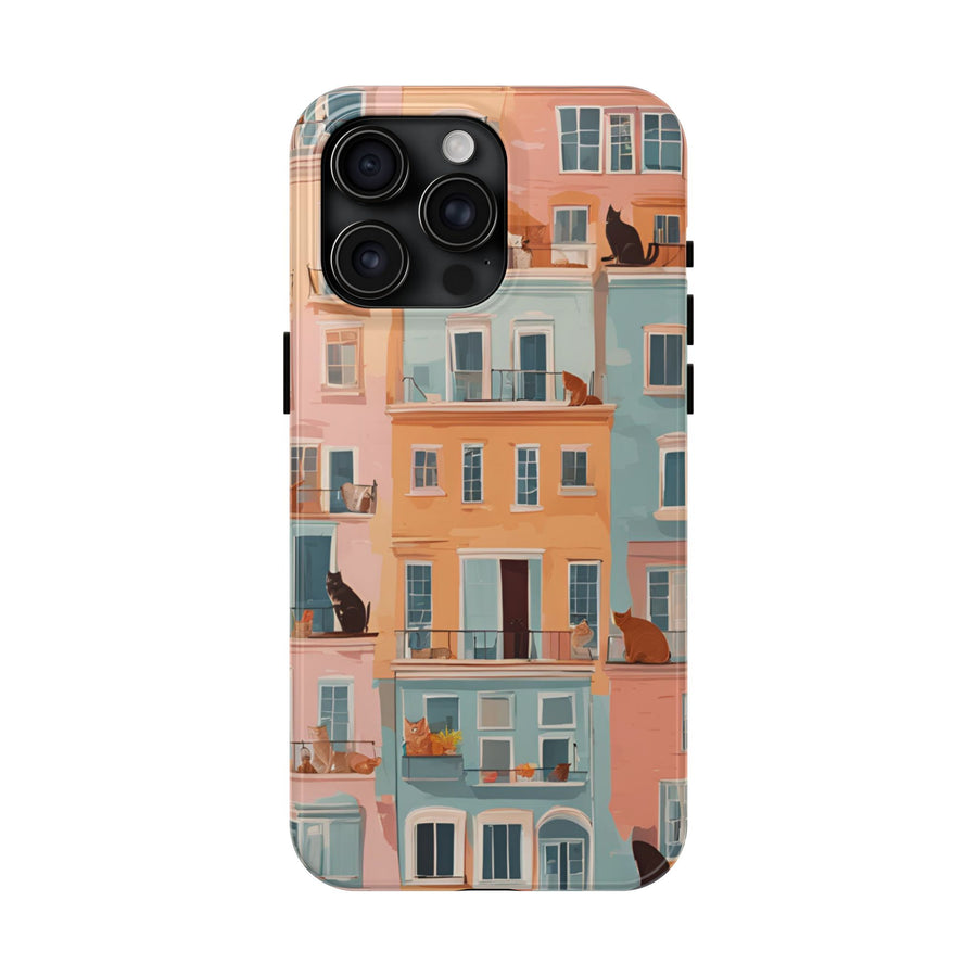 Tough iPhone Case - The Balcony Cat Chronicles