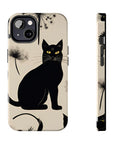 Tough iPhone Case - Black Cats and Dandelions